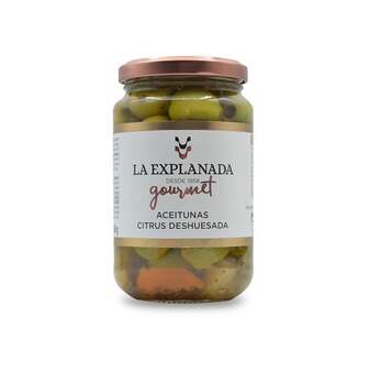 Оливки зелені 340 г La Explanada зі спеціями б/к ск/б 