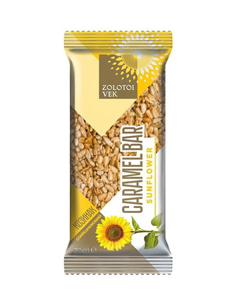 Козинак Золотий вік Caramel Bar соняшниковий 60 г (4820026707013)