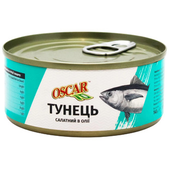 Тунець Oscar салатний в олії 140 г (8859022411132)