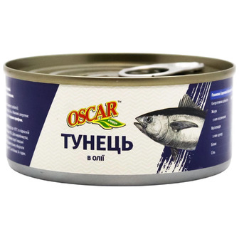 Тунець Oscar в олії 140 г (8859022411118)