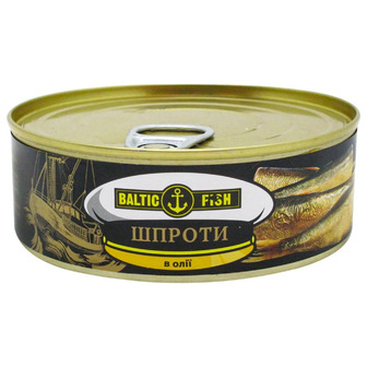 Шпроти Baltic Fish в олії 240 г (4751007739375)