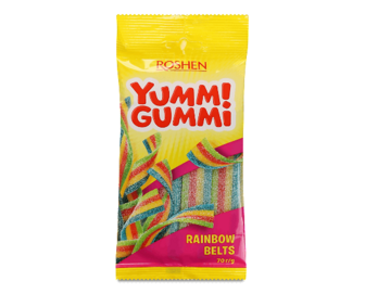 Цукерки Roshen Yummi Gummi Sour Belts (70г)
