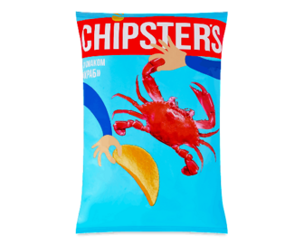 Чипси Chipster's картопляні зі смаком крабу (100г)
