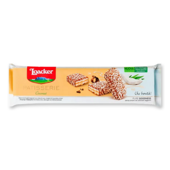 Тістечко Loacker Patisserie кокос вафельне (100г)
