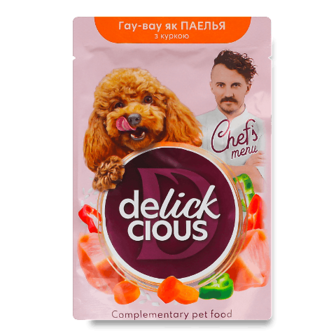 Корм для собак Delickcious зі смаком паелья з куркою 85г (85г)