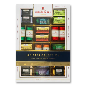 Набір цукерок Niederegger Meister-Selekt в молочному та чорному шоколаді (300г)