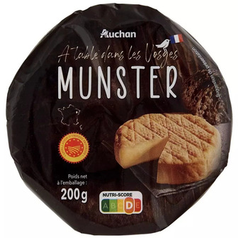 Сир Auchan Мюнстер 200 г (3596710406258)