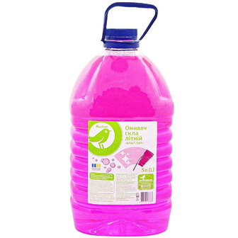 Омивач скла літній Auchan Бабл Гам 5 л (4823090138387)