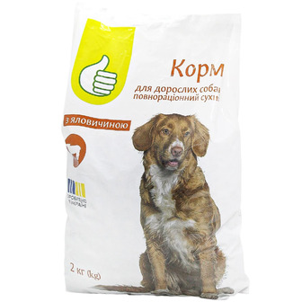 Корм сухий для дорослих собак Pouce з яловичиною 2 кг (4823090136437)