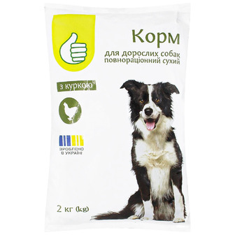 Корм сухий для дорослих собак Pouce з куркою 2 кг (4823090136406)