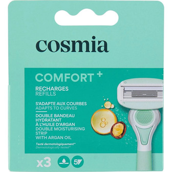 Змінні касети Cosmia Comfort+ жіночий 5 лез 3 шт (3596710541140)