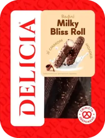 Вафлі Delicia Milky Bliss Roll 450 г