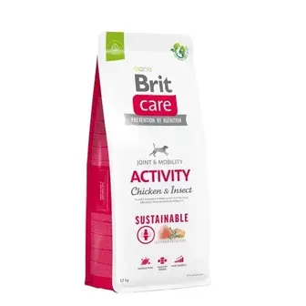 Brit Care Sustainable Activity сухий корм для собак 12 кг - курка та комахи
