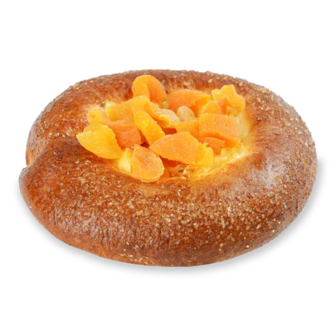 Бріош із заварним кремом і курагою (100г)