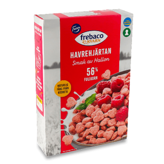 Серця вівсяні Frebaco Kvarn цільнозернові малина 375г (375г)