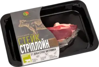 Напівфабрикат з яловичини Striploin steak охолоджений ваговий