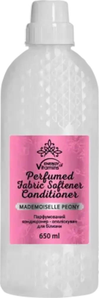Кондиціонер-ополіскувач для білизни Energy of Vitamins Mademoiselle Peony парфумований 650 мл