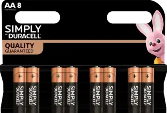 Батарейки Duracell Simply AA LR6 8 шт