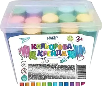Набір кольорової крейди Dream Makers у контейнері 15 шт