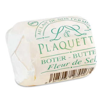 Масло L&L Plaquette fleur de sel  вершкове солоне 82% (100г)