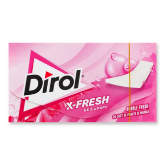 Гумка жувальна Dirol X-Fresh Bubbl Fresh зі смаком фруктів та м'яти (13,5г)