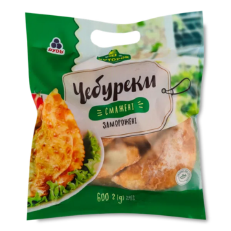 Чебуреки Хуторок смажені заморожені (600г)
