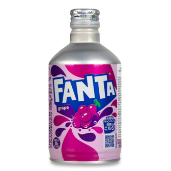 Напій Fanta зі смаком винограду сильногазований з/б (0,3л)
