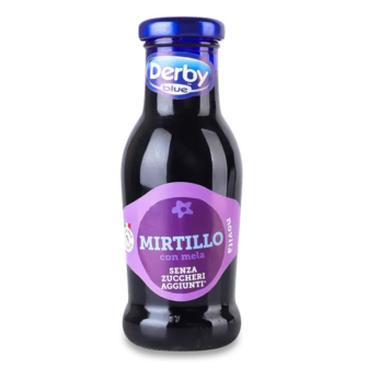 Нектар Derby Blue Чорниця без доданого цукру (200мл)