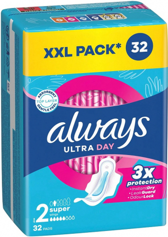Прокладки Alwaus Ultra day 32шт