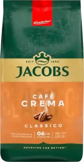 Кава Jacobs Crema Classico в зернах 1000 г