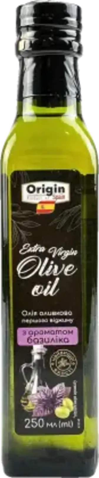 Оливкова олія Origin Extra Virgin з базиліком 250 мл