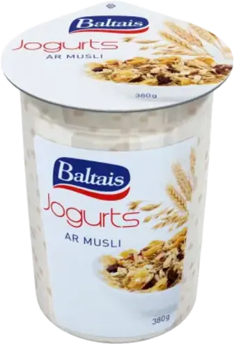 Йогурт Baltais з мюслі 380 г