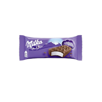Бісквітне тістечкo 27г Milka Choco Snack з молочною начинкою покрите молочним шоколадом м/уп Італія 