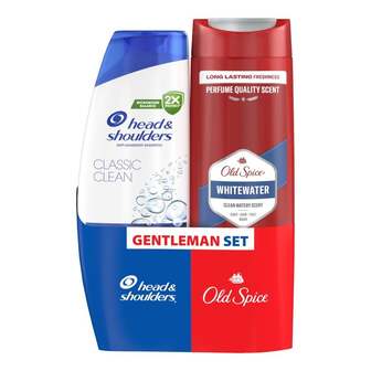 Набір Шампунь проти лупи 400мл Head&Shoulders+Гель для душу 400мл Old Spice Whitewater 3-в-1,б/уп 