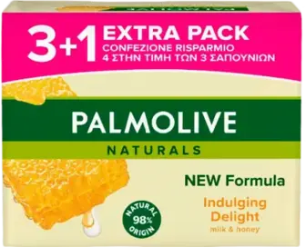 Мило Palmolive Натурель Молочко та Мед 3+1 90 г