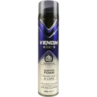Чоловічий гель для гоління Venom Sensitive Shaving Gel з вітаміном E та ніацинамідом 200 мл