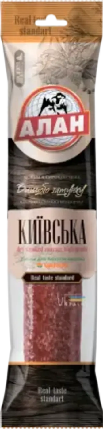 Ковбаса Алан Київська сирокопчена вищий ґатунок 330 г