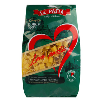 Вироби макаронні La' Pasta Per Primi Серця фігурні з твердих сортів пшениці 400 г (4823127316917)