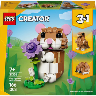 Конструктор LEGO Creator Чарівний хом'як з квіткою 166 деталей (31376)
