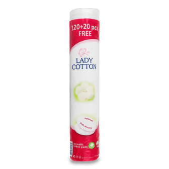 Диски ватні Lady Cotton косметичнi 120+20шт/у