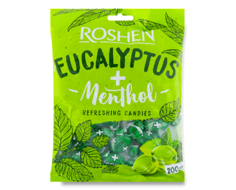 Карамель Roshen Евкаліпт-ментол (200г)