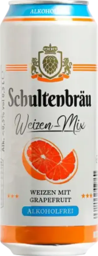 Напій пивний Schultenbrau безалкогольний зі смаком грейпфрута 0.5 л