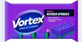 Губки кухонні Vortex 3D Wave 5 шт