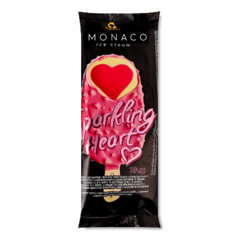 Морозиво Three bears Monaco Іскристе серце 70г (70г)