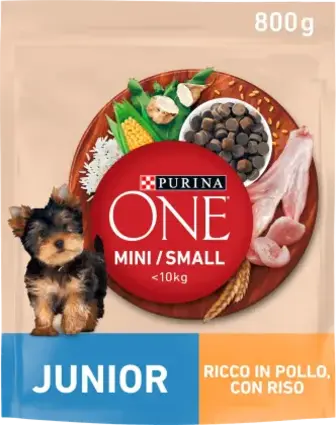 Сухий корм для цуценят малих порід Purina One Mini Junior c куркою та рисом 800 г