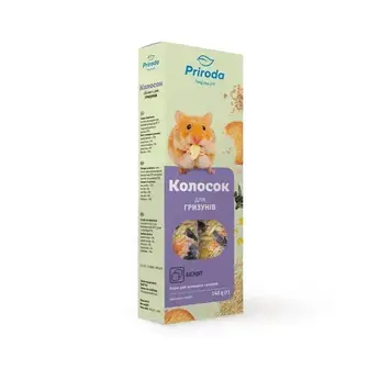 Ласощі для гризунів Priroda Колосок 2 шт х 70 г - бісквіт