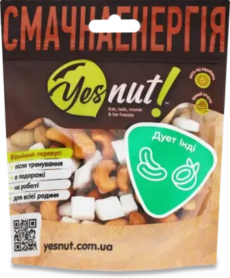 Суміш Yesnut! Дует Інді горіхово-фруктова 100 г