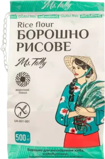 Борошно рисове Ms.Tally без глютену 500 г