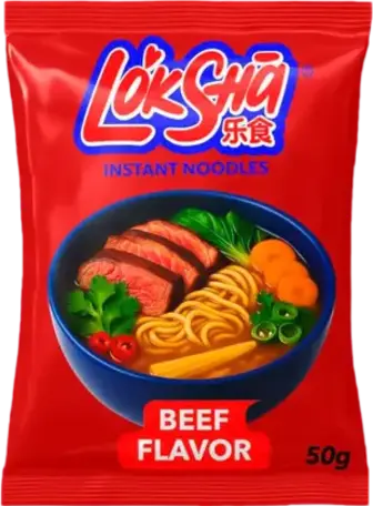 Вермішель Loksha зі смаком яловичини 50 г