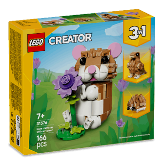 Конструктор LEGO Creator 3 в 1 Чарівний хом'як з квіткою 31376 шт